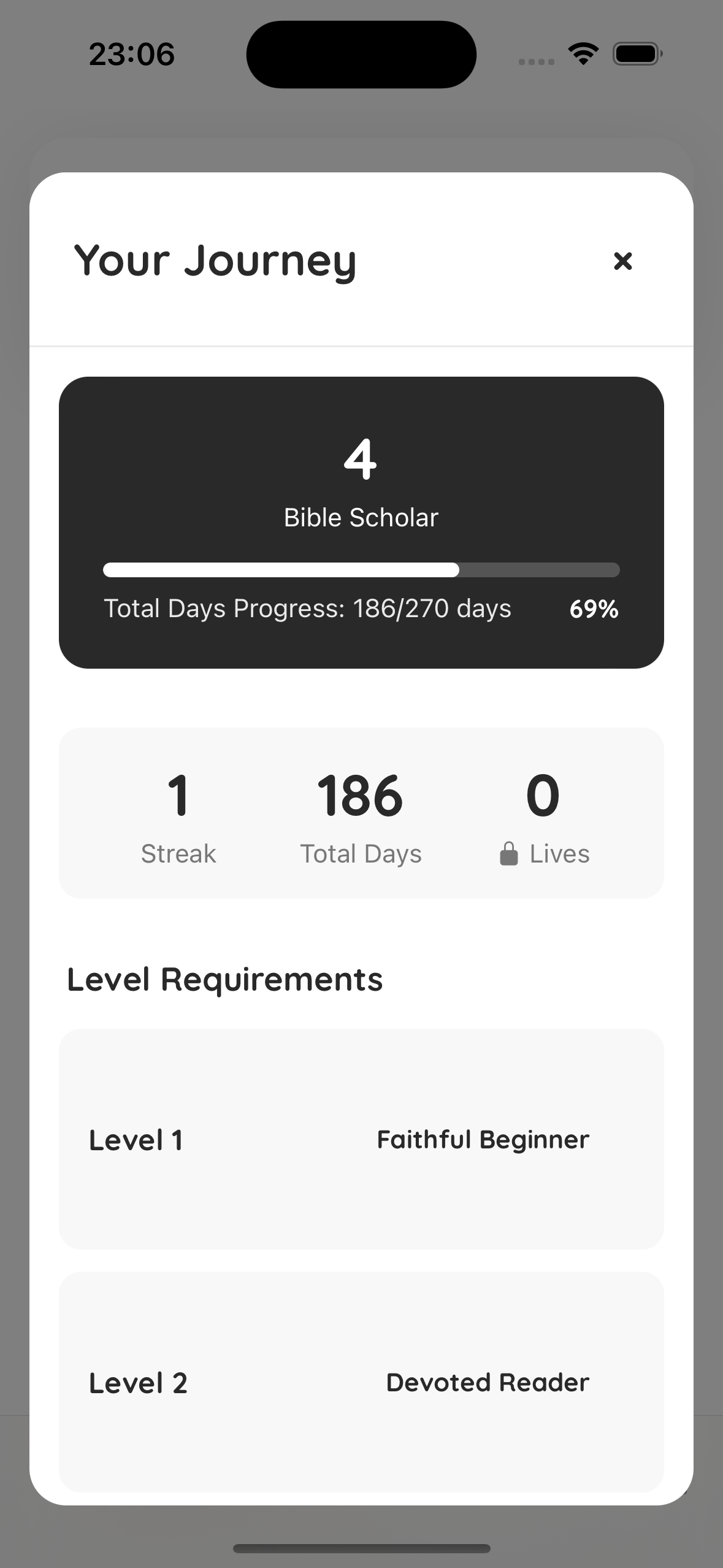 OneBible App Journey Screenshot